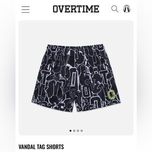 NWT - Overtime Vandal Tag shorts (youth large)
